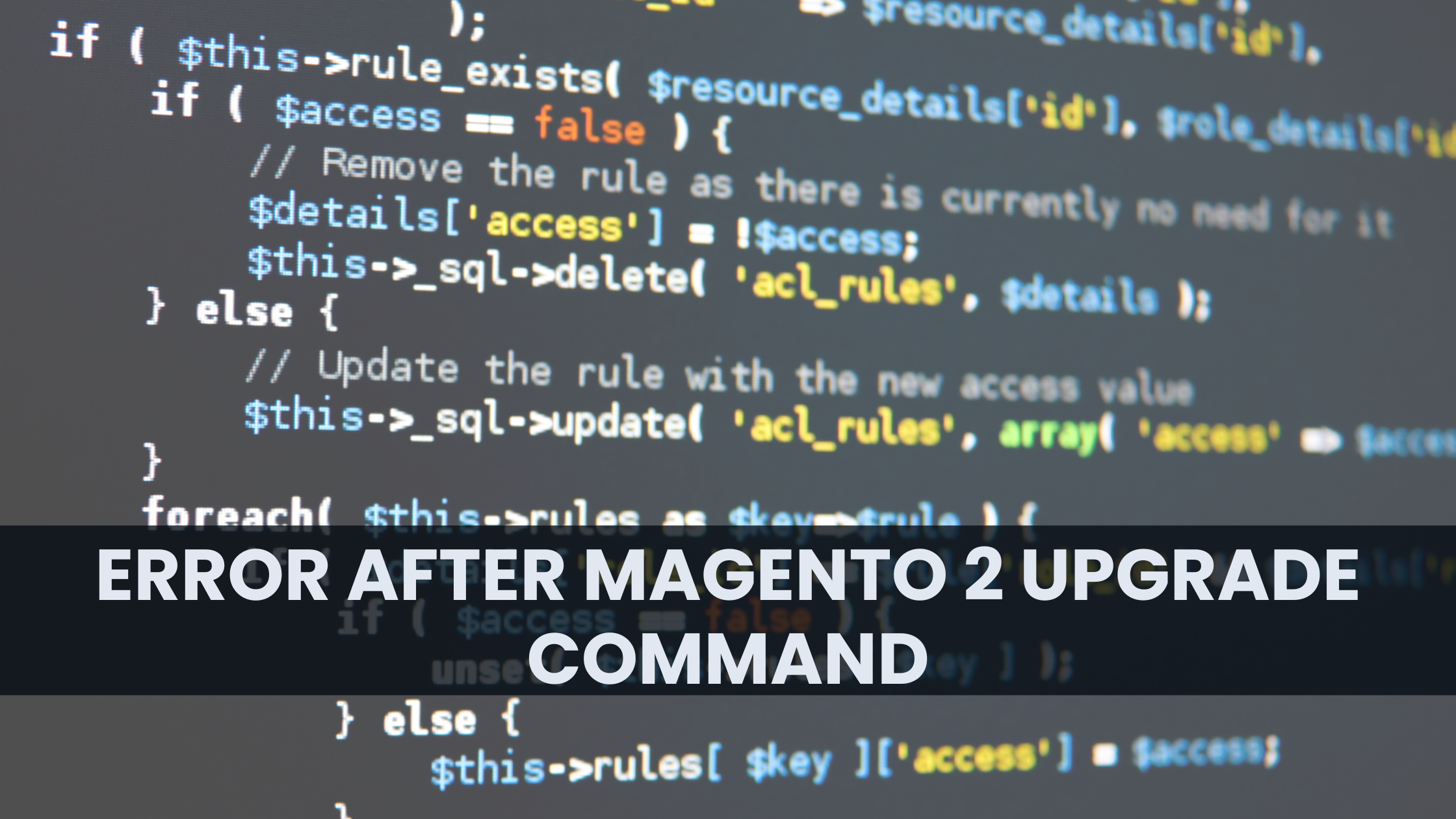 Error after Magento 2 upgrade command